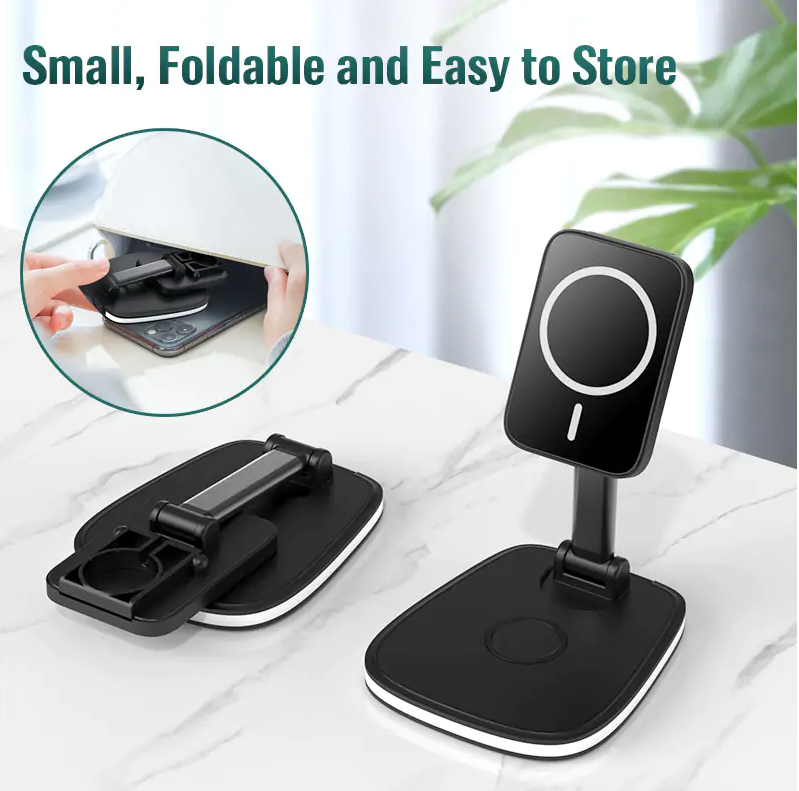3 in 1 15W Folding Wireless Magnetic Charger